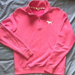 Vs Pink Quarter Zip